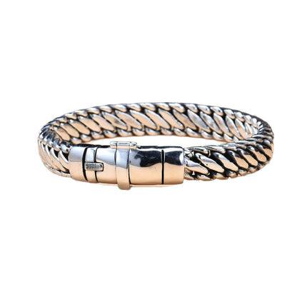 Inner Axis – Triple Braid Silver Bracelet for Men