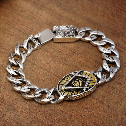 Avelor - Eye of Wisdom Silver Bracelet