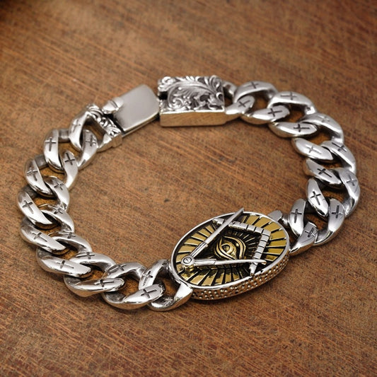 Avelor - Eye of Wisdom Silver Bracelet
