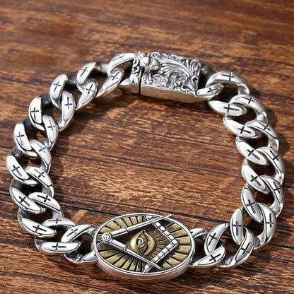 Avelor - Eye of Wisdom Silver Bracelet