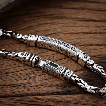 Safara - Peace Seal Silver Bracelet