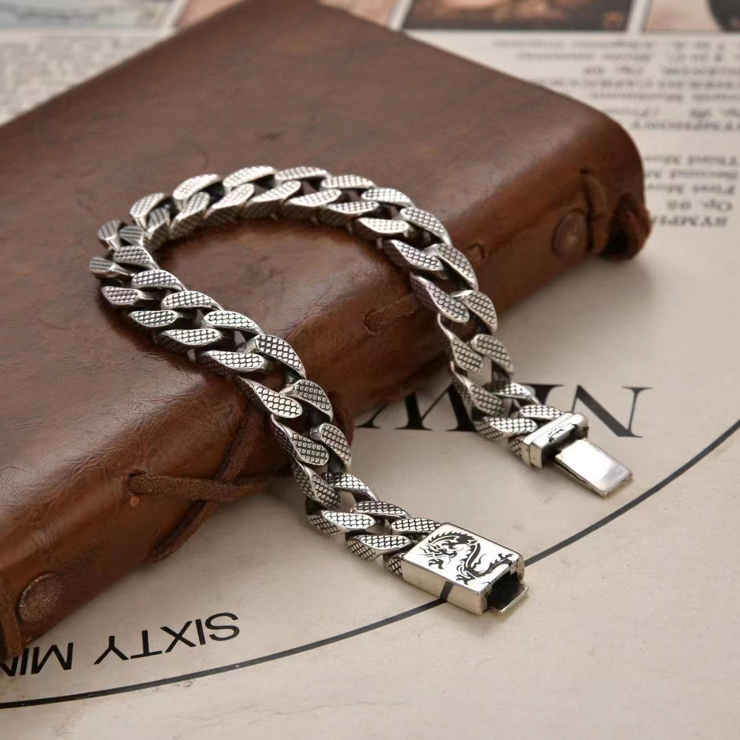Draknar - Sterling Silver Dragon Bracelet