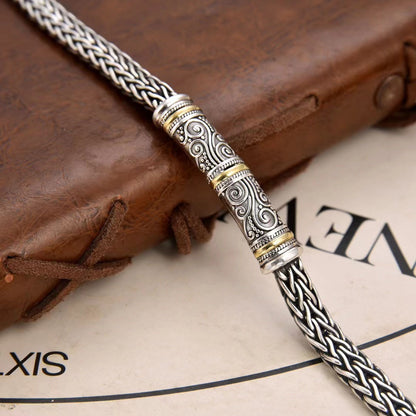 Vaynor - Woven Regal Silver Bracelet