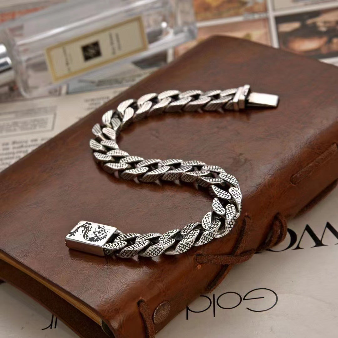 Draknar - Sterling Silver Dragon Bracelet