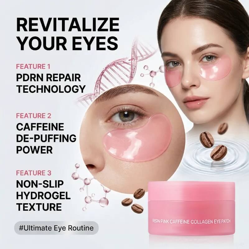PDRN Pink Eye Patches | 60 Patches