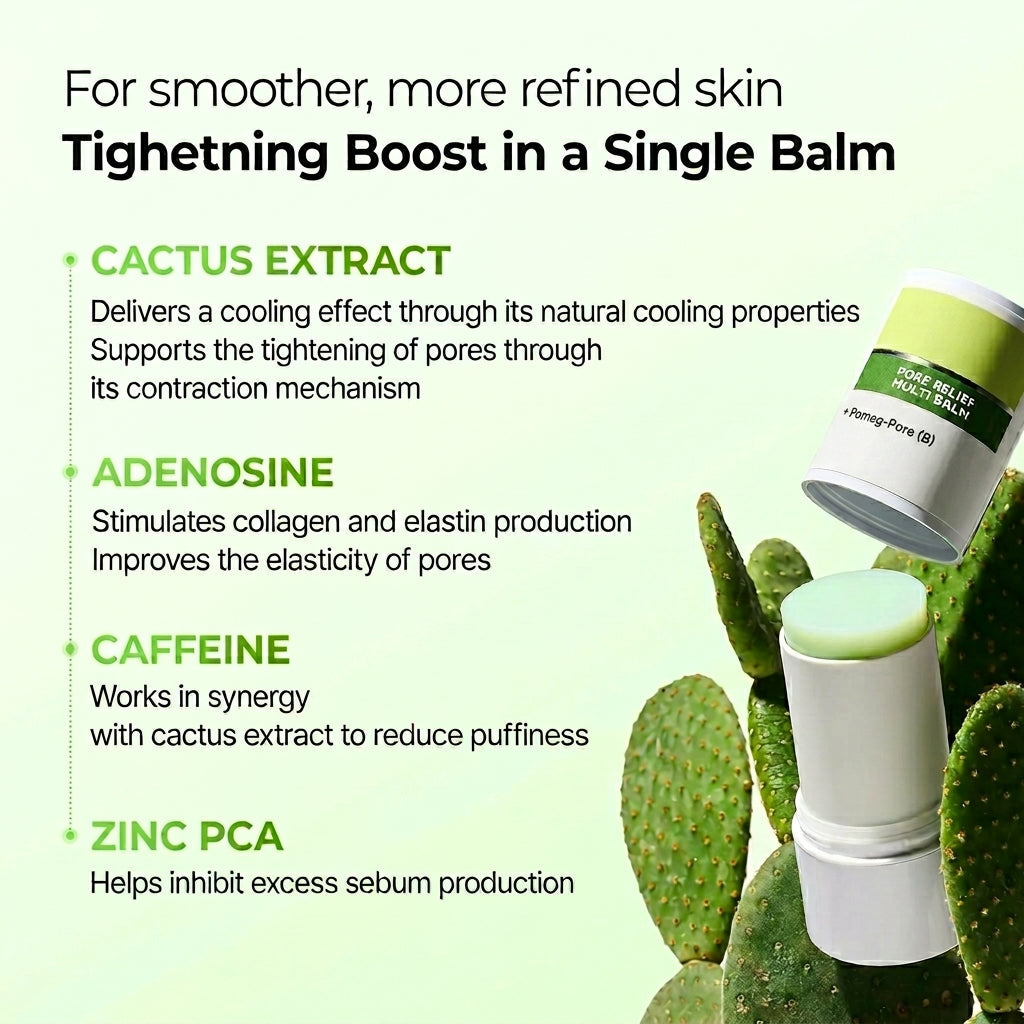 Meesue CACTOX Pore Relief Multi Balm for Pores, Puffiness & Skin Texture