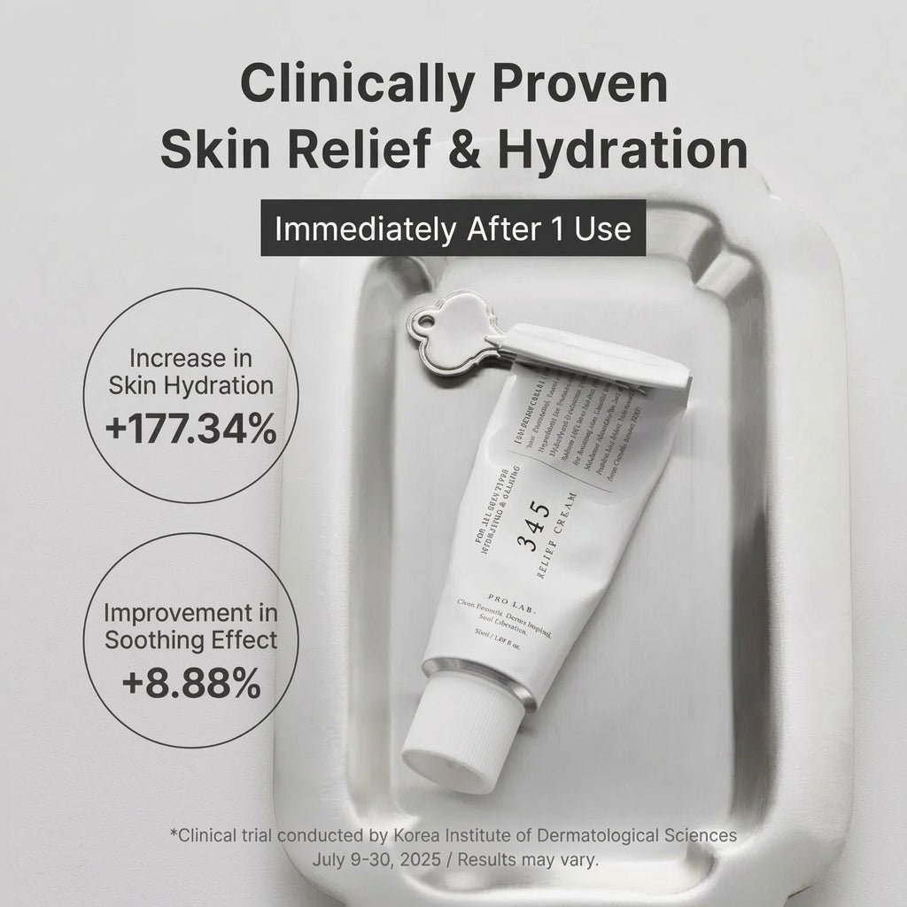 Meesue 345 Relief Cream Ceramide Moisturizer with Niacinamide for Sensitive Skin & Blemishes
