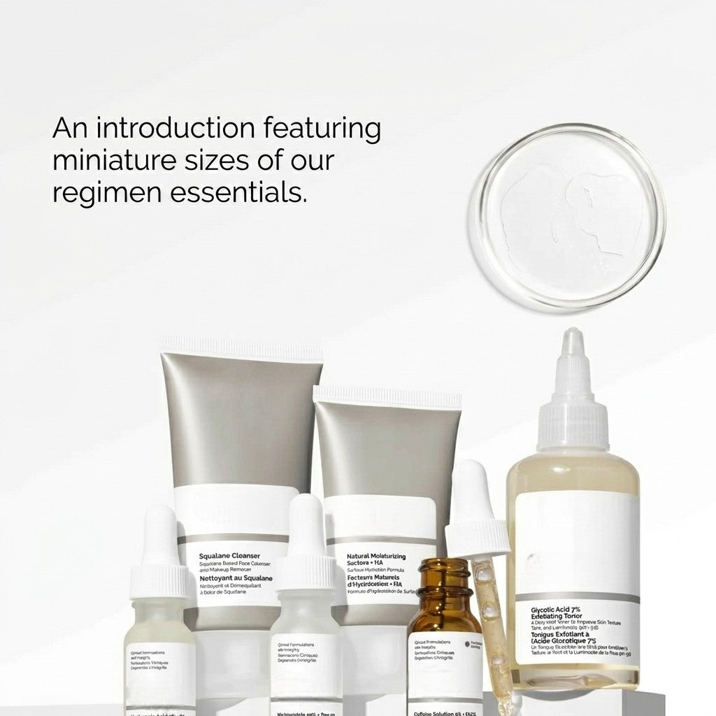 Meesue Mini Discovery Set with Cleanser, Toner, Serums and Moisturizer for Daily Routine