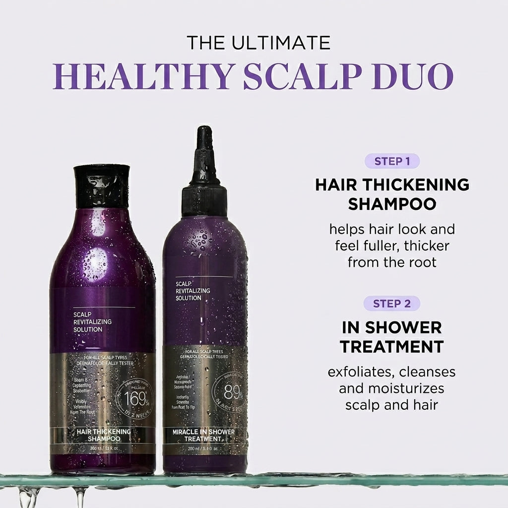 Meesue Hair & Scalp Revitalizing Solution Thickening Duo with Biotin & Prebiotics