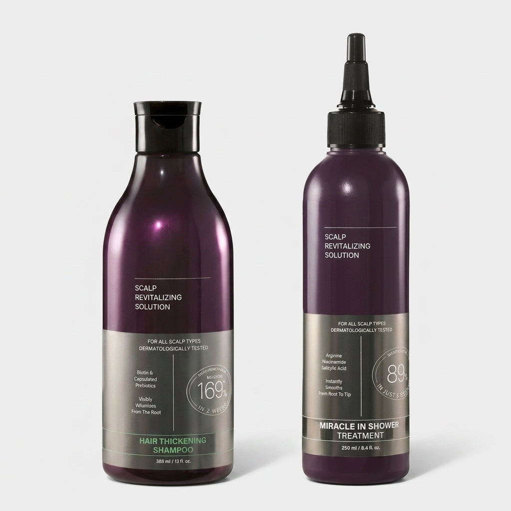 Meesue Hair & Scalp Revitalizing Solution Thickening Duo with Biotin & Prebiotics