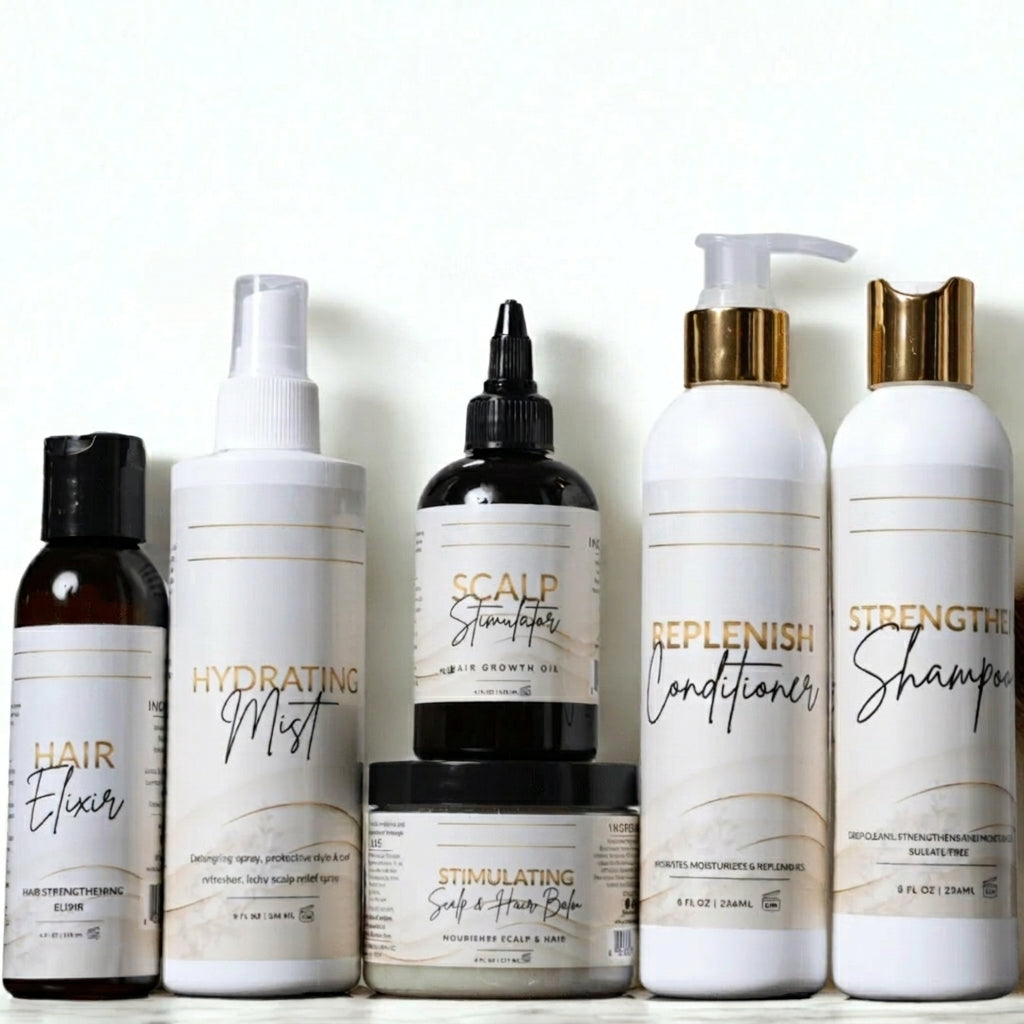 Meesue Healthy Hair Starter Kit 6-Piece Complete Hair Care Bundle for Stronger Hair