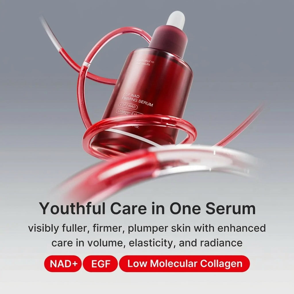 Meesue NAD+ EGF Korean Skincare Firming Serum with Collagen & Peptides for Fine Lines and Elasticity