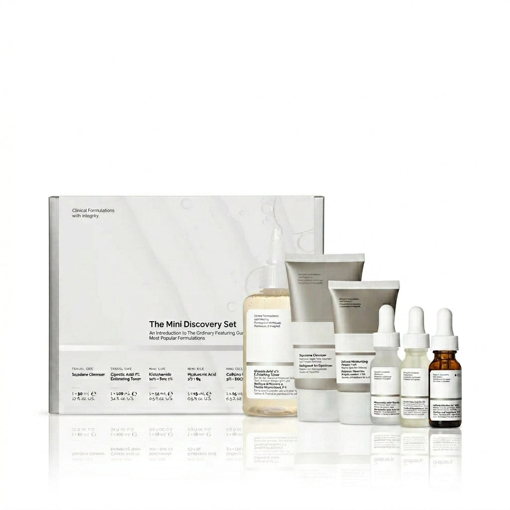 Meesue Mini Discovery Set with Cleanser, Toner, Serums and Moisturizer for Daily Routine