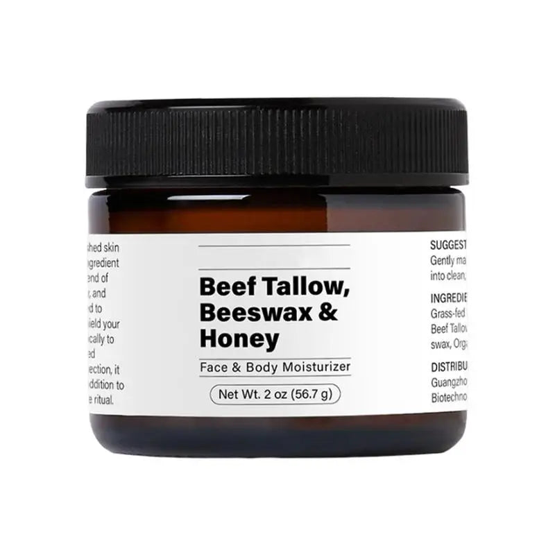 Meesue Beef Tallow Beeswax and Honey Moisturizer featuring Organic Grass-Fed Formula