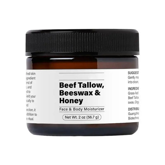 Meesue Beef Tallow Beeswax and Honey Moisturizer featuring Organic Grass-Fed Formula