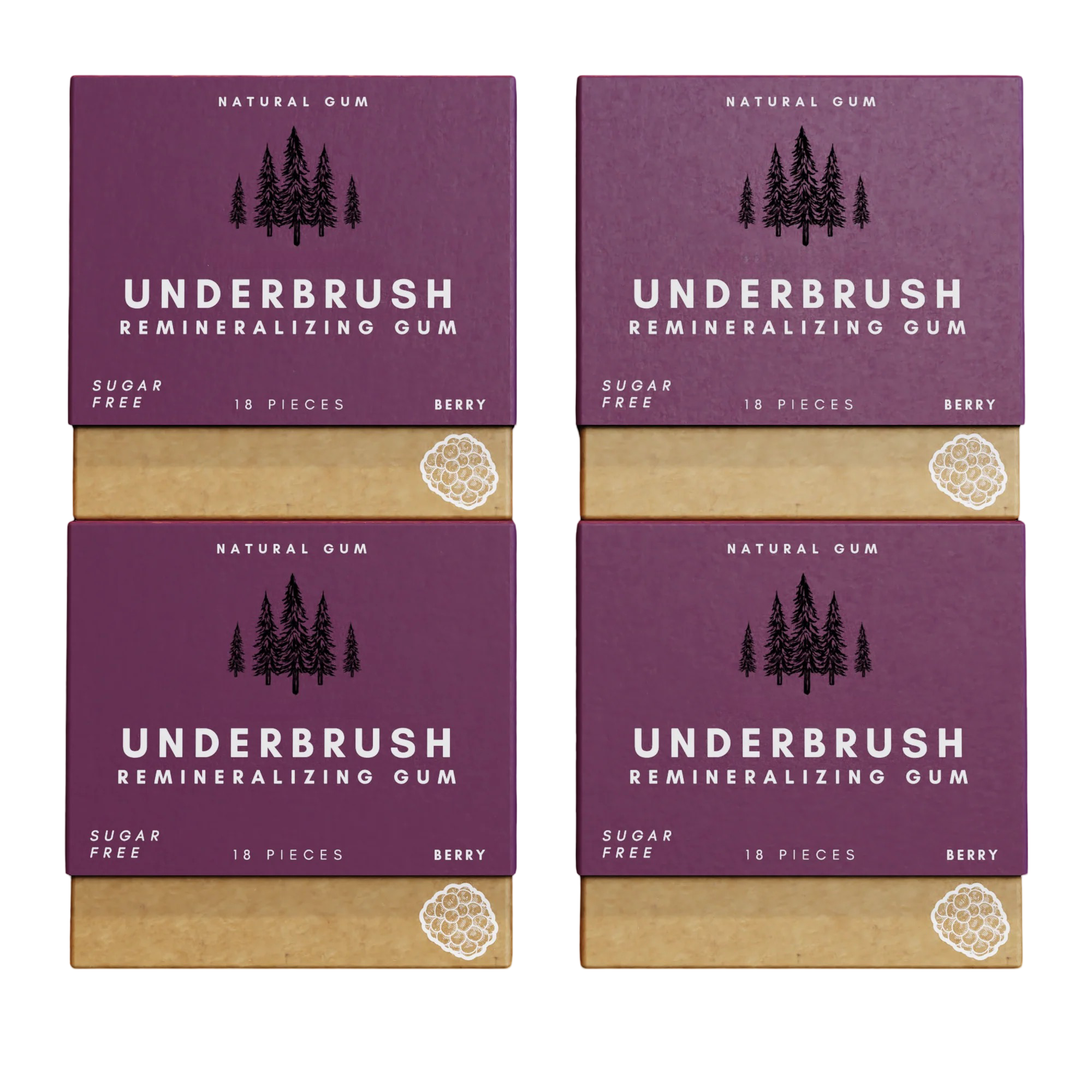 Meesue Underbrush Remineralizing Chewing Gum with Nano-Hydroxyapatite