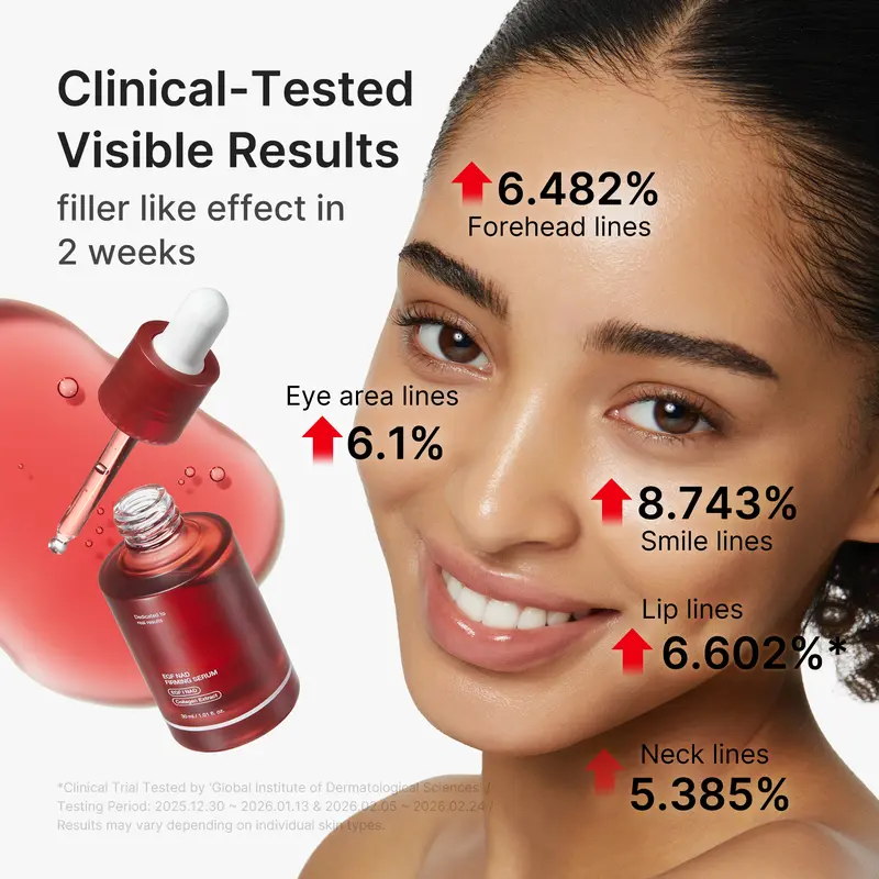 Meesue NAD+ EGF Korean Skincare Firming Serum with Collagen & Peptides for Fine Lines and Elasticity