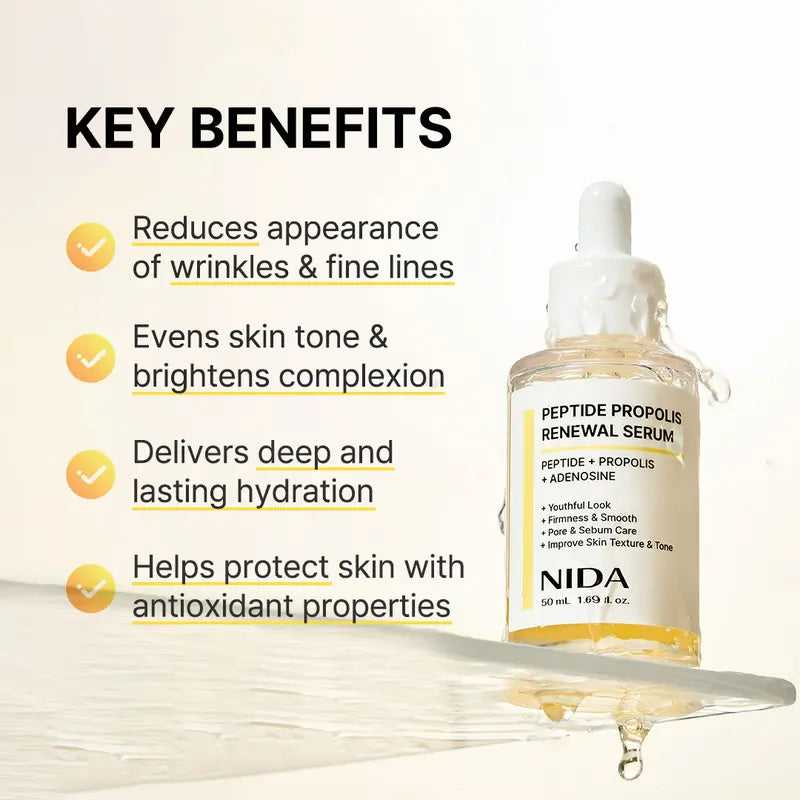 Meesue NIDA Hydrating Serum Duo with Peptides & Hyaluronic Acid for Fine Lines