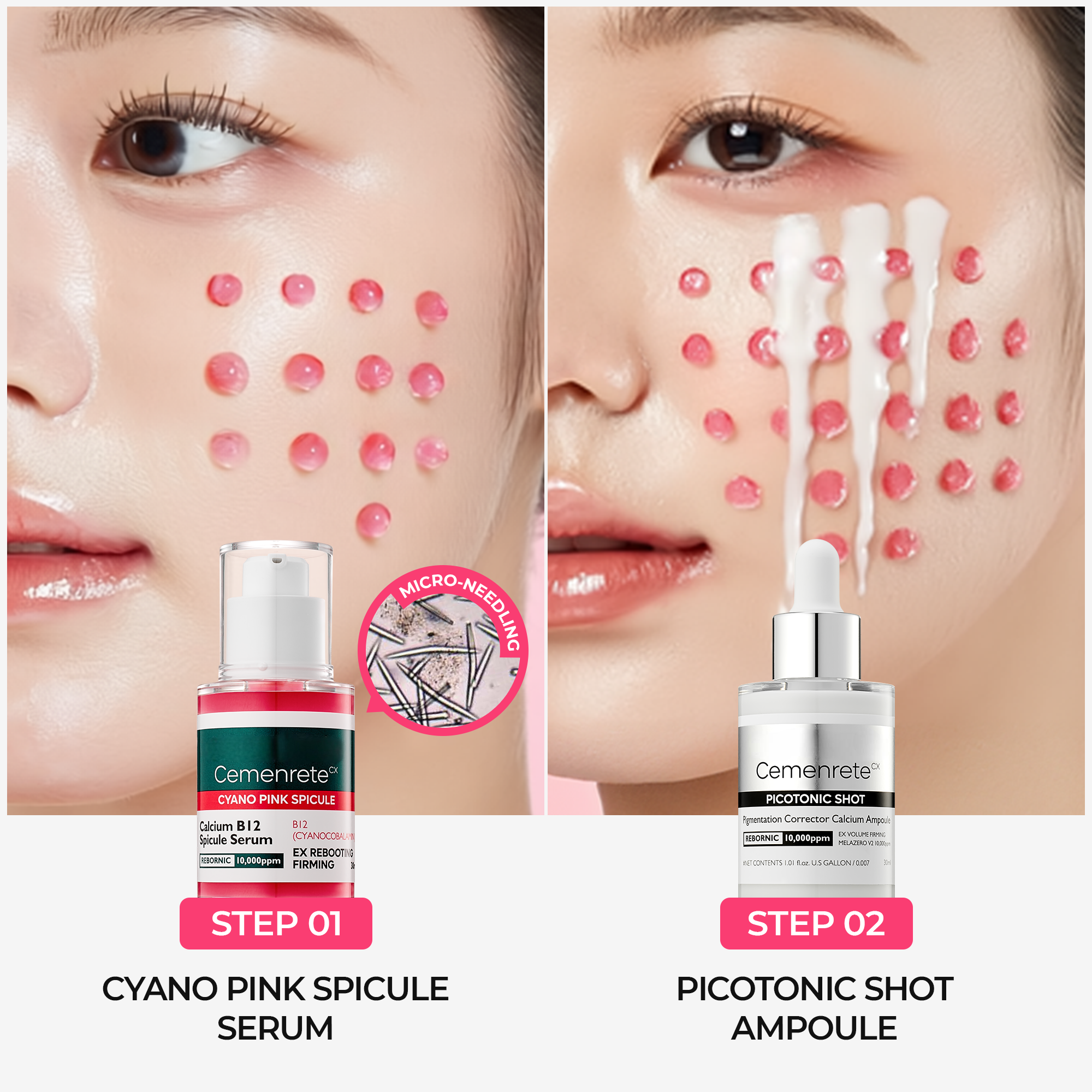 Meesue Lumi Pore & Spot Care Serum Duo Set for Pores, Dark Spots & Pigmentation