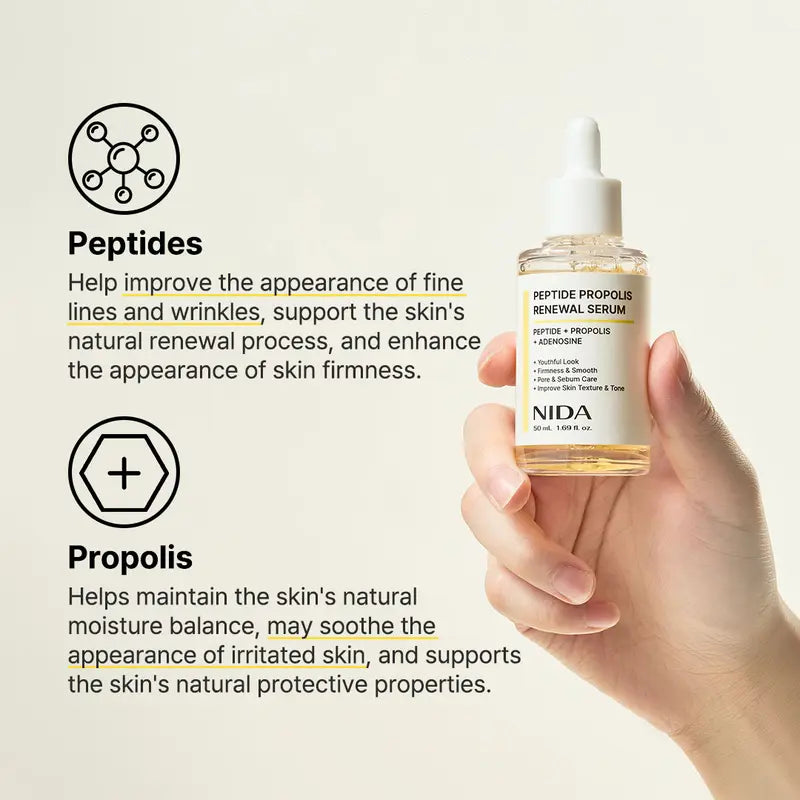 Meesue NIDA Hydrating Serum Duo with Peptides & Hyaluronic Acid for Fine Lines