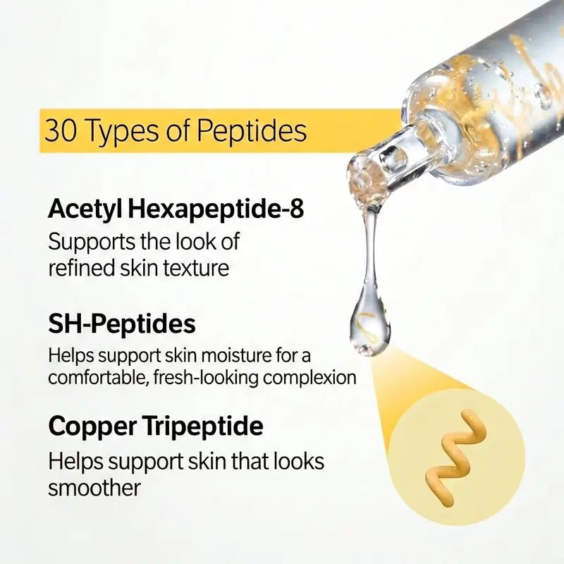 Meesue Deep Collagen Silk Peptide Intensive Ampoule Korean Face-Lifting Serum featuring 30 Peptide Complex