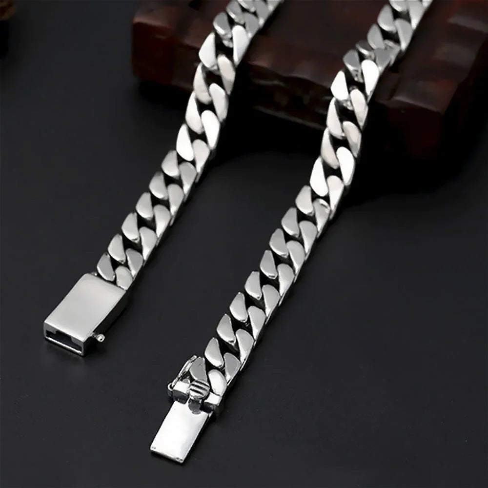 Evedy - Silver Cuban Link Chain