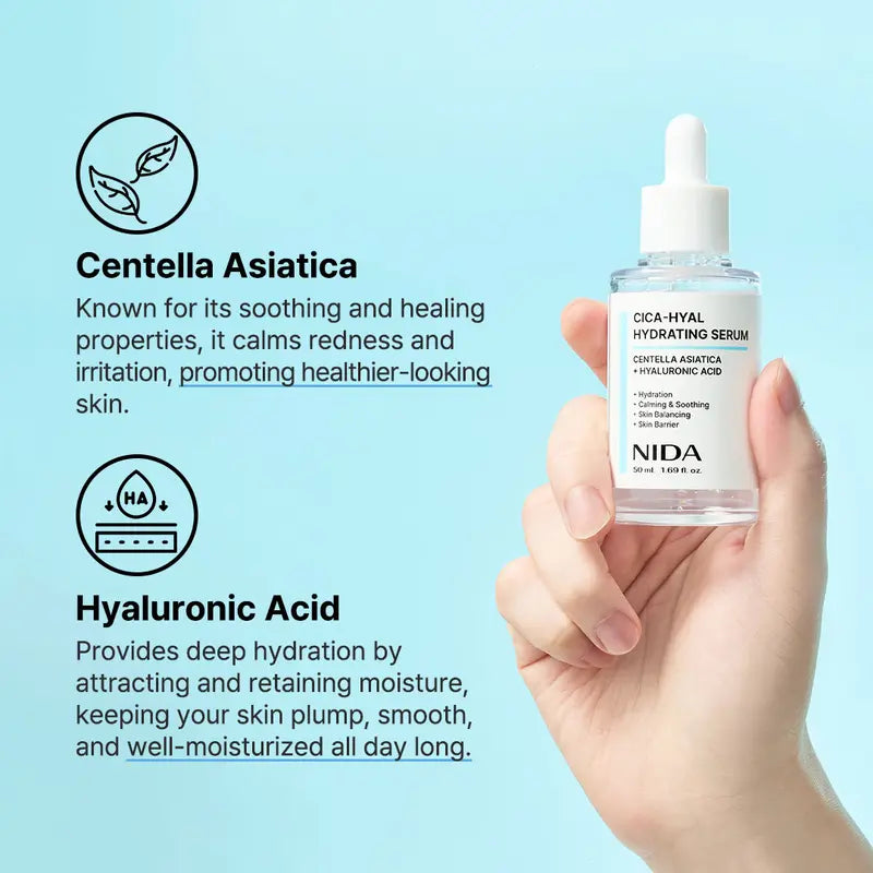 Meesue NIDA Hydrating Serum Duo with Peptides & Hyaluronic Acid for Fine Lines