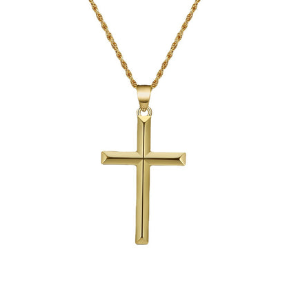 Vareth - Silver Cross Pendant Necklace