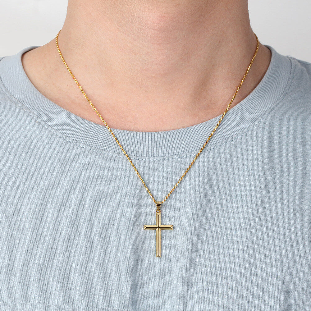 Vareth - Silver Cross Pendant Necklace