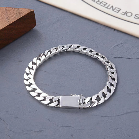 Evedy - Sterling Silver Cuban Bracelet