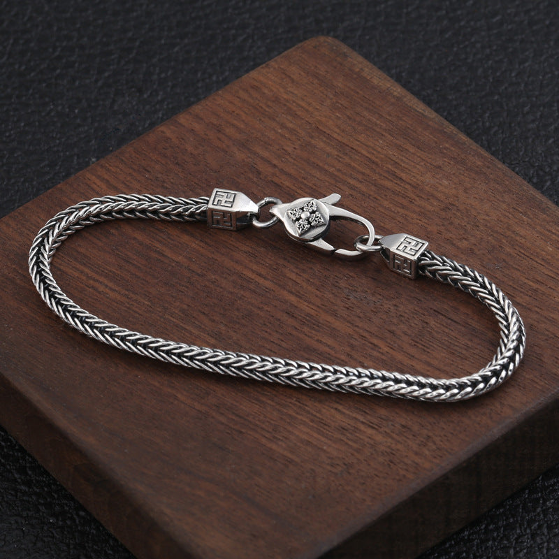 Pudo - 925 Sterling Silver Handmade Bracelet