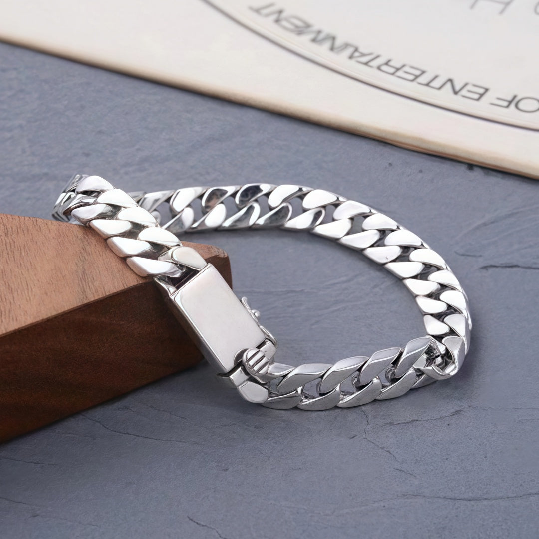 Evedy - Sterling Silver Cuban Bracelet