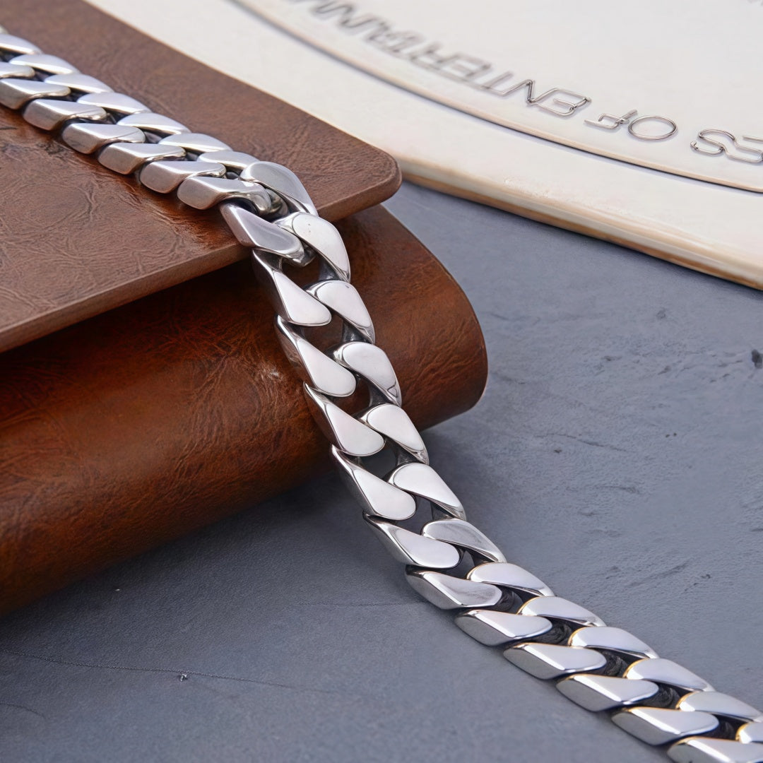 Evedy - Sterling Silver Cuban Bracelet
