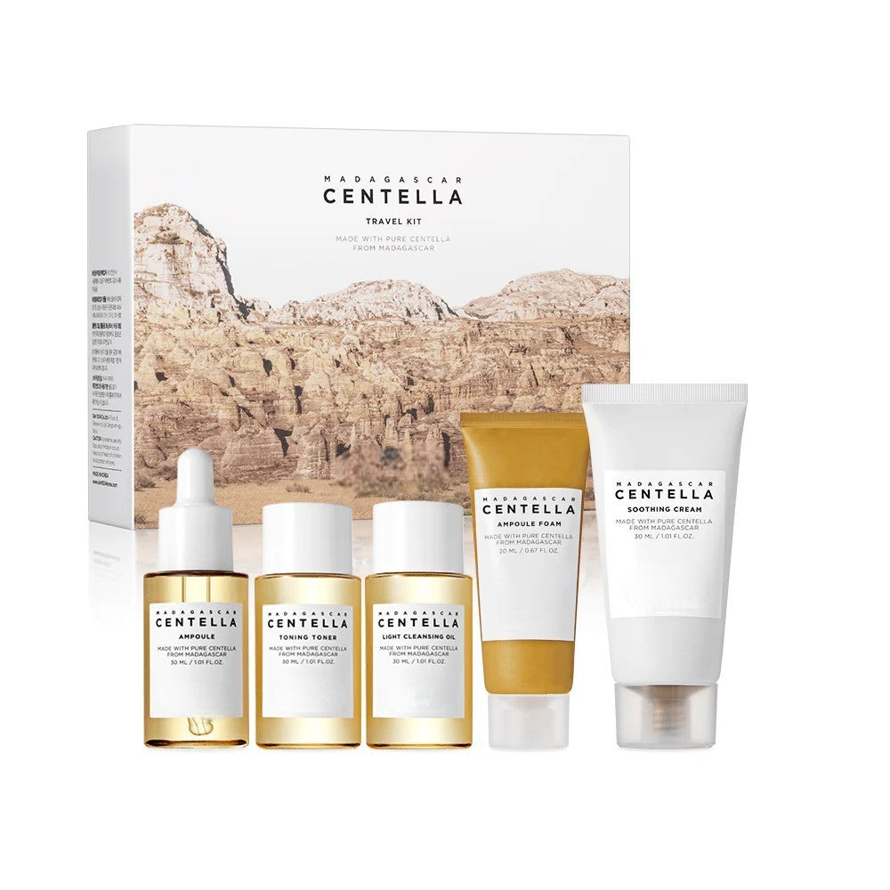 Meesue Madagascar Centella Travel Kit with Soothing Skincare Routine for All Skin Types