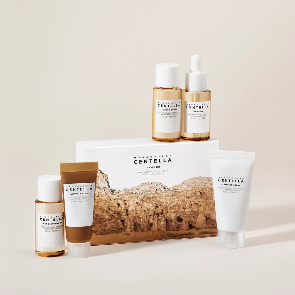 Meesue Madagascar Centella Travel Kit with Soothing Skincare Routine for All Skin Types