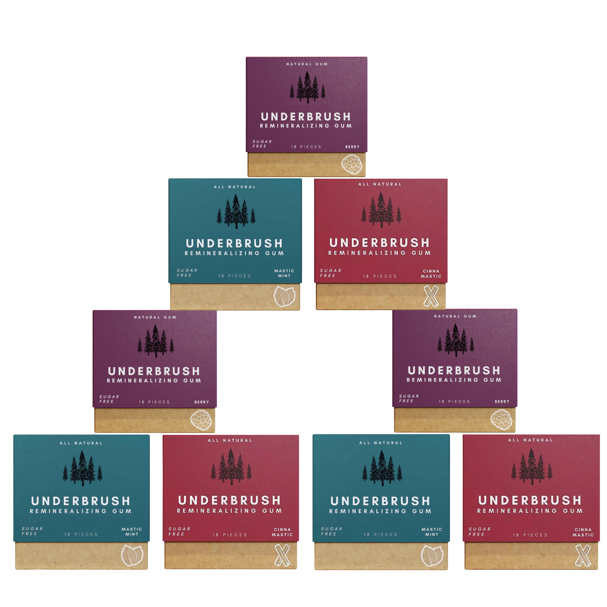 Meesue Underbrush Remineralizing Chewing Gum with Nano-Hydroxyapatite