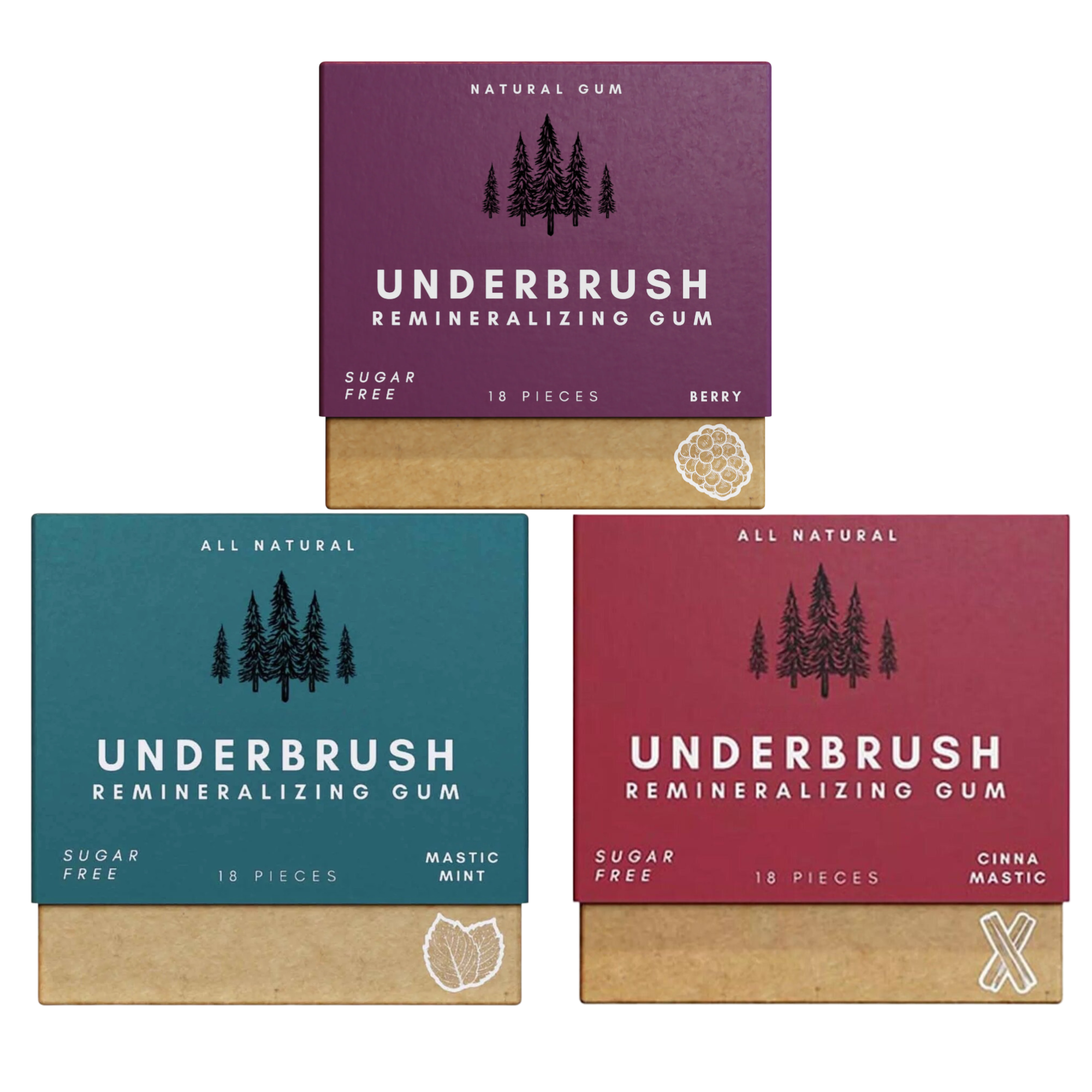 Meesue Underbrush Remineralizing Chewing Gum with Nano-Hydroxyapatite