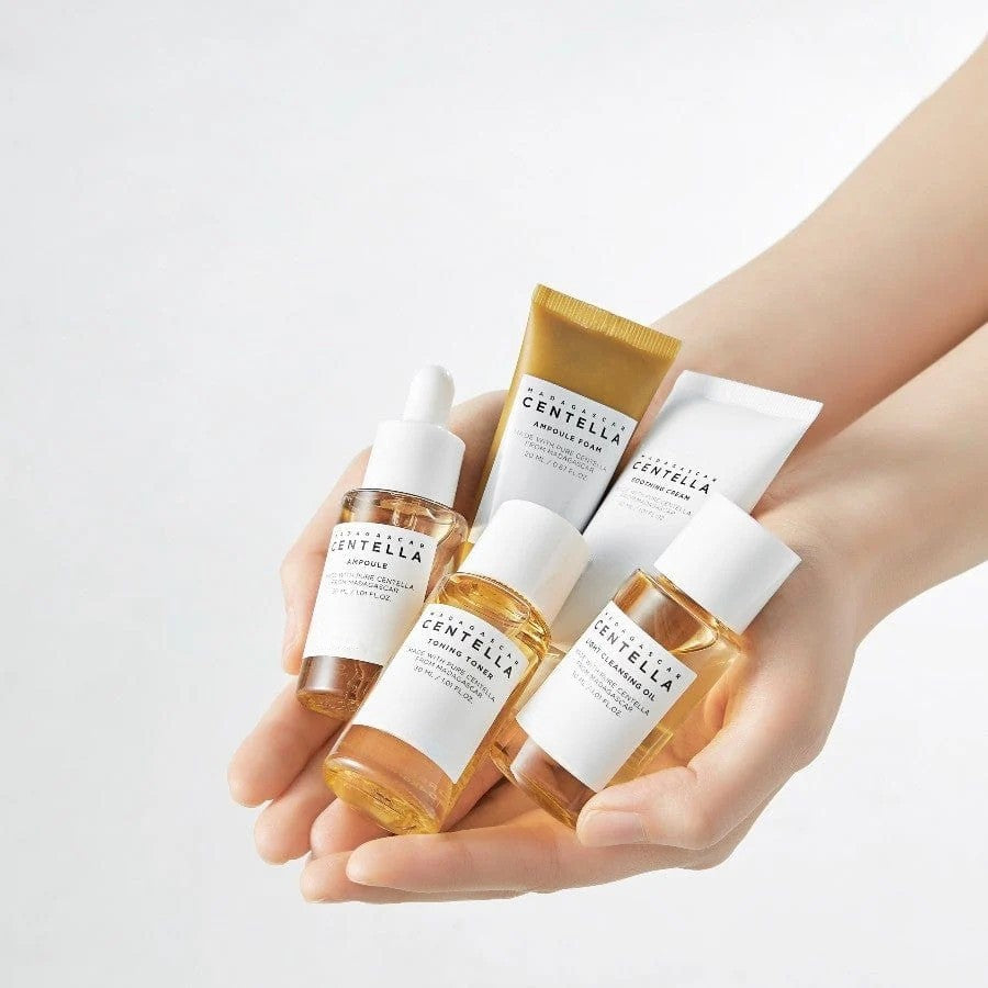 Meesue Madagascar Centella Travel Kit with Soothing Skincare Routine for All Skin Types