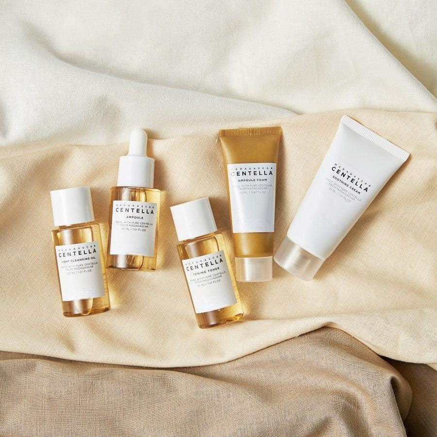 Meesue Madagascar Centella Travel Kit with Soothing Skincare Routine for All Skin Types
